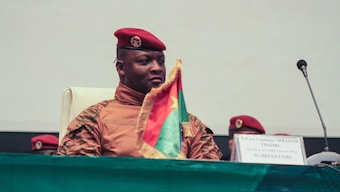 Burkina Faso's junta leader Captain Ibrahim Traore. File image/ Reuters