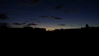 A view of the sky in the early morning during a national electrical grid collapse, in Havana, Cuba. Reuters
