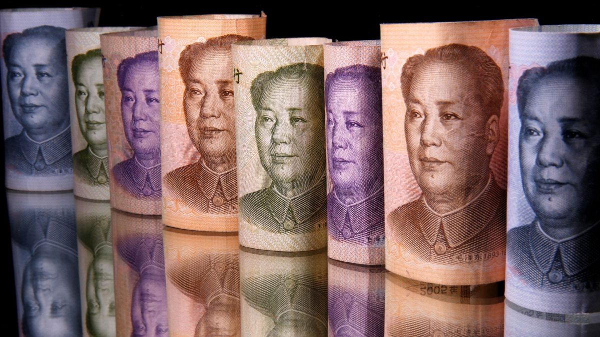 Chinese Yuan banknotes. Source: Reuters. Chinese Yuan banknotes. Source: Reuters.