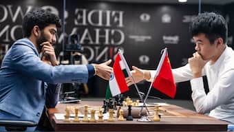 D Gukesh vs Ding Liren Game 11 Highlights: Gukesh defeats Ding in 29 moves, leads 6-5 with three games to go