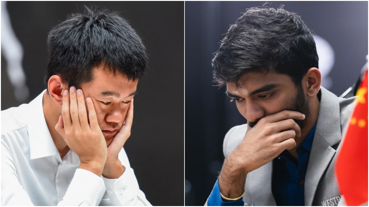 D Gukesh vs Ding Liren, World Chess Championship 2024 Game 6 Highlights: Gukesh, Ding play out third consecutive draw