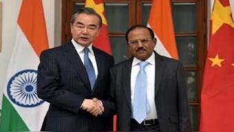 NSA Ajit Doval and China's Foreign Minister Wang Yi. Source: File. 