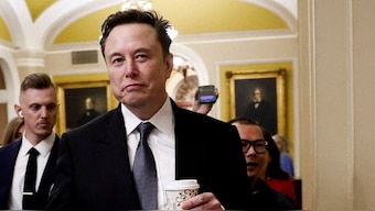 Elon Musk walks on Capitol Hill in Washington, US, December 5, 2024. File Image/Reuters