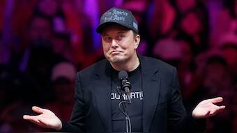 Elon Musk speaks at a campaign rally, October 27, 2024, in New York. US. AP File