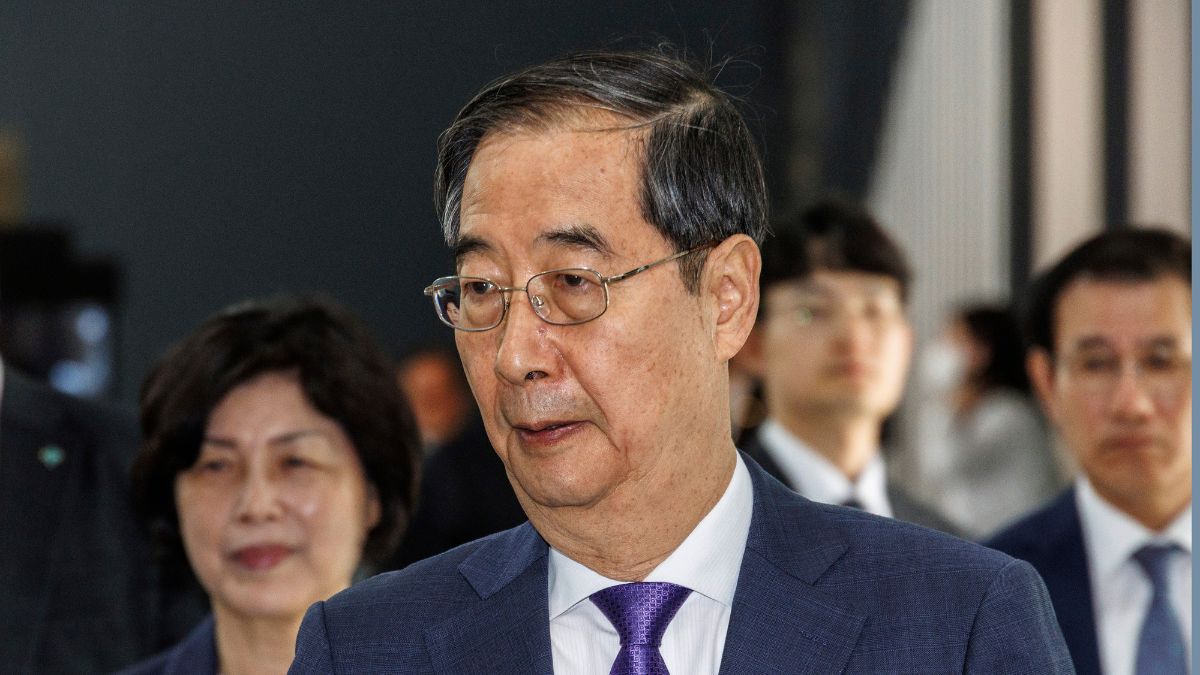 Acting president Han Duck-soo was impeached by the opposition. File image/AP Acting president Han Duck-soo was impeached by the opposition. File image/AP