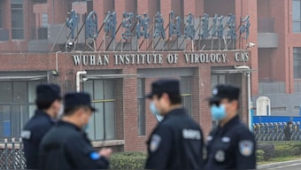 Security personnel stand guard outside the Wuhan Institute of Virology (WIV) during the Feb. 3 visit of the World Health Organization (WHO) team investigating the origins of the SARS-CoV-2, the virus that triggered the Covid-19 pandemic. (Photo: AFP)