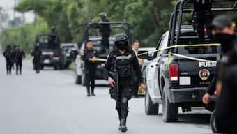 Mexican authorities have ramped up action against production and distribution of drugs such as fentanyl in the country in recent days. (Representative photograph of Mexican police, Credit: Reuters) 