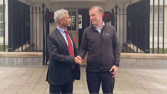 Minister of External Affairs S Jaishankar meets US National Security Advisor Jake Sullivan in Washington DC. (Photo: X/S Jaishankar) 