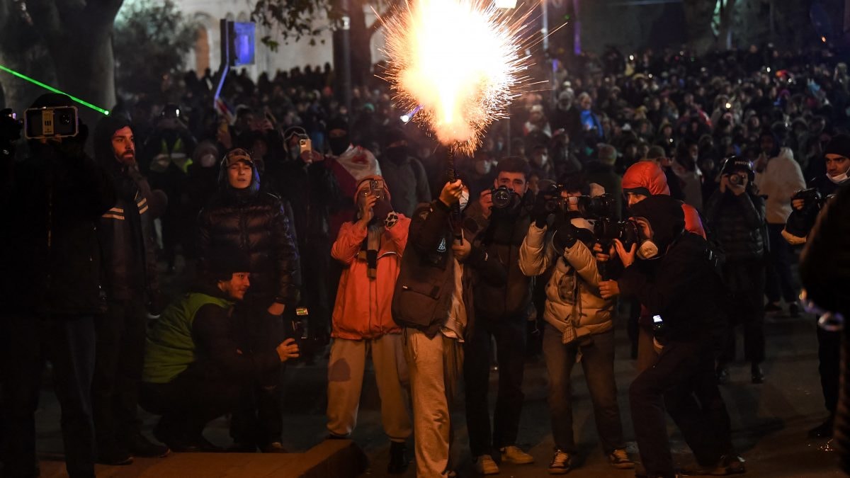 Georgia's ruling party nominates far-right loyalist as president as protesters take to the streets