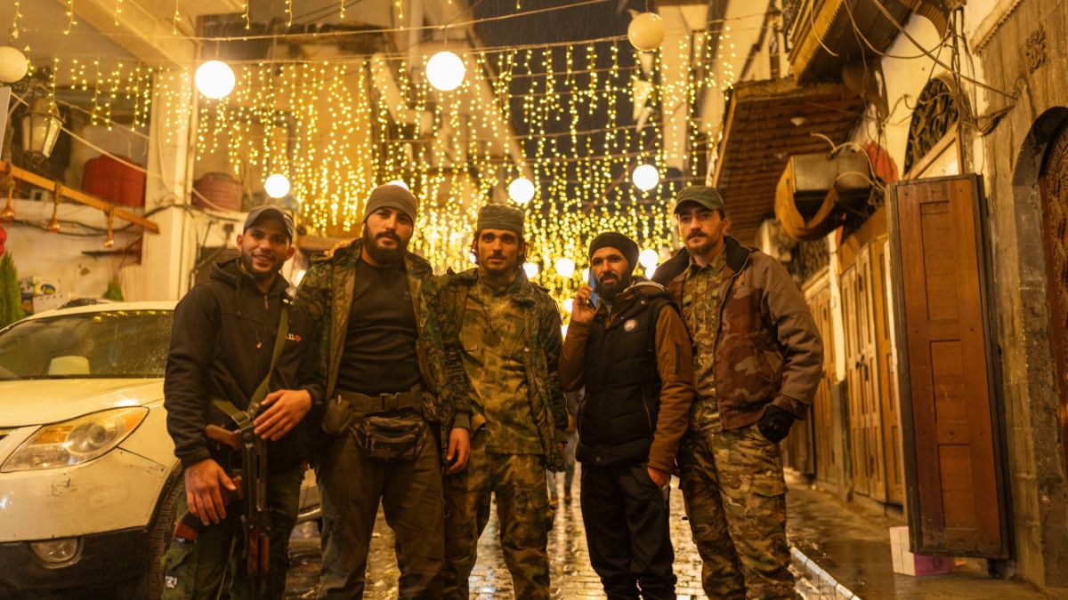 Members of the HTS rebel group that overthrew the Assad regime pose for a portrait in the ancient town of old Damascus, in Syria, December 28, 2024. File Image/AP Members of the HTS rebel group that overthrew the Assad regime pose for a portrait in the ancient town of old Damascus, in Syria, December 28, 2024. File Image/AP