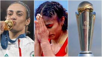 While Imane Khelif and Vinesh Phogat courted controversy in the Paris Olympics, the 2025 ICC Champions Trophy had been in a state of limbo for the longest time due to the dispute between the BCCI and the PCB. Image credit: Reuters/AP/PCB