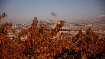 Smoke rises over southern Lebanon, as seen from a farm in Metula, Israel, December 1, 2024. File Image/Reuters