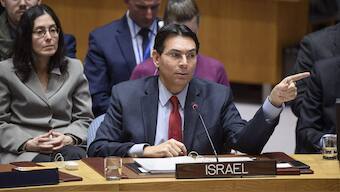 Israeli Ambassador to the UN Danny Danon addresses the Security Council. Source: File | UN Photo.