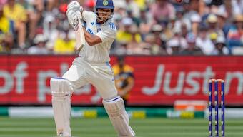 Yashasvi Jaiswal in action during a Test between Australia and India in Melbourne. Image: AP 