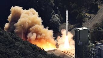 Japan's Space One's small, solid-fueled Kairos rocket lifts off at Space One's launching pad on the tip of Kii peninsula in Kushimoto town, Wakayama prefecture, Japan. Reuters