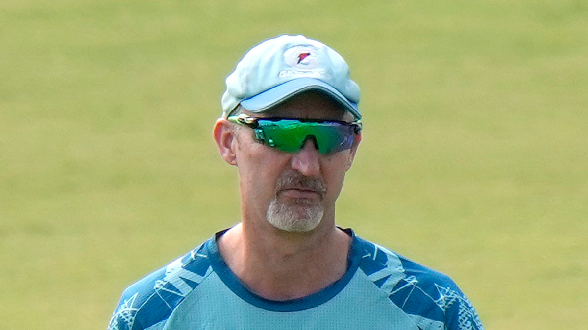 Former Australia pacer Jason Gillespie had endured a tough eight-month run as Pakistan red-ball coach, during which the Shan Masood-led side suffered a historic 0-2 whitewash against Bangladesh at home among other low moments. AP Former Australia pacer Jason Gillespie had endured a tough eight-month run as Pakistan red-ball coach, during which the Shan Masood-led side suffered a historic 0-2 whitewash against Bangladesh at home among other low moments. AP