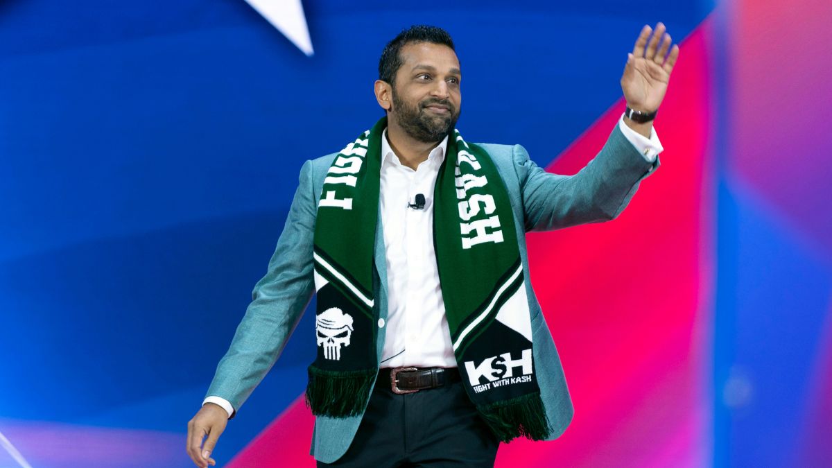 Kash Patel waves to the crowd as he speaks during the Conservative Political Action Conference, CPAC 2024. File image/AP Kash Patel waves to the crowd as he speaks during the Conservative Political Action Conference, CPAC 2024. File image/AP