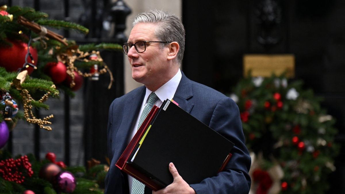 British Prime Minister Keir Starmer walks outside 10 Downing Street on the day of Prime Minister&#39;s Questions in London, UK, December 18, 2024. File Image/Reuters