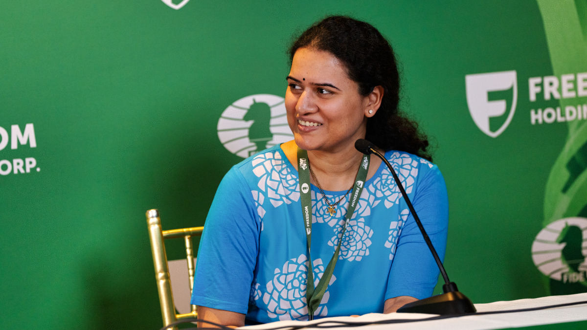 Koneru Humpy became only the second female player to win the FIDE Rapid World title more than once. Image credit: FIDE Koneru Humpy became only the second female player to win the FIDE Rapid World title more than once. Image credit: FIDE
