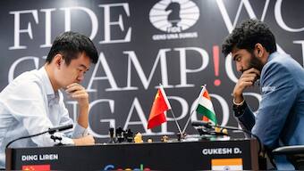 D Gukesh defeated Ding Liren to clinch his maiden World Chess Championship title. Image: FIDE 