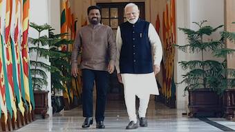 Prime Minister Narendra Modi and Sri Lankan President Anura Kumara Dissanayake at Hyderabad House in New Delhi on Monday, December 16, 2024. Source: X | @MEAIndia.