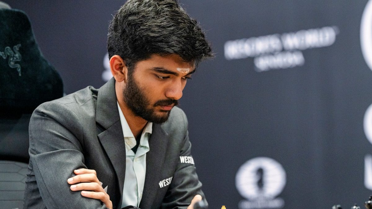 D Gukesh played out a draw against Ding Liren in Game 13 of the 2024 World Chess Championship. PTI D Gukesh played out a draw against Ding Liren in Game 13 of the 2024 World Chess Championship. PTI