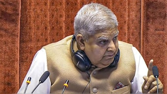 Vice President of India and Rajya Sabha chairperson Jagdeep Dhankhar. Source: PTI.