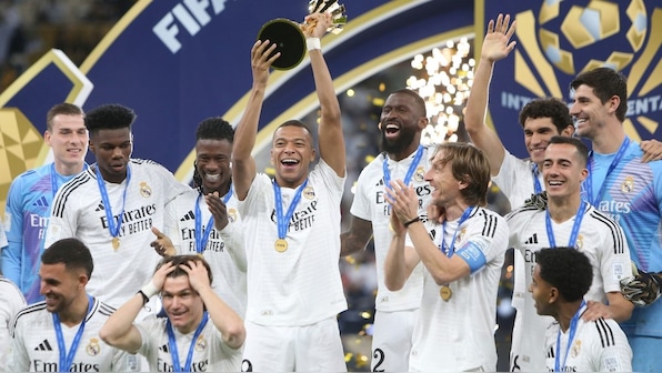 Kylian Mbappe scores on his return from injury as Real Madrid thump Pachuca to clinch Intercontinental Cup title