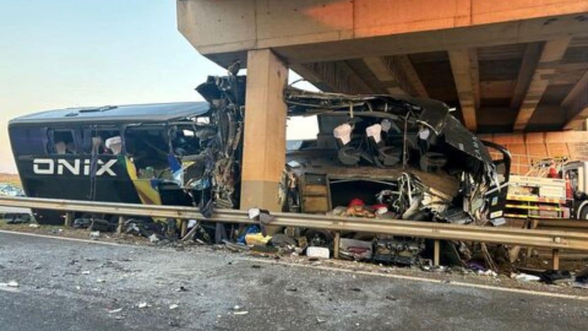 At least 22 dead in bus and truck crash in Brazil