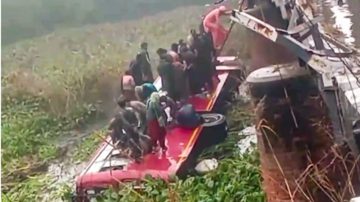 Punjab: Eight killed, many injured after bus falls off bridge in Bathinda