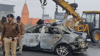 Police investigate the scene of the accident near Roorkee, Uttarakhand. Source: AP | File.