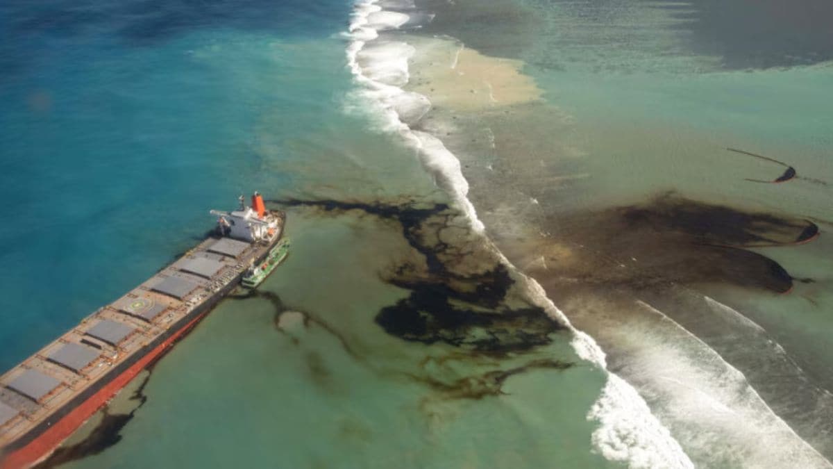 Oil spill off Russian coast contaminates 50 km of Black Sea beaches