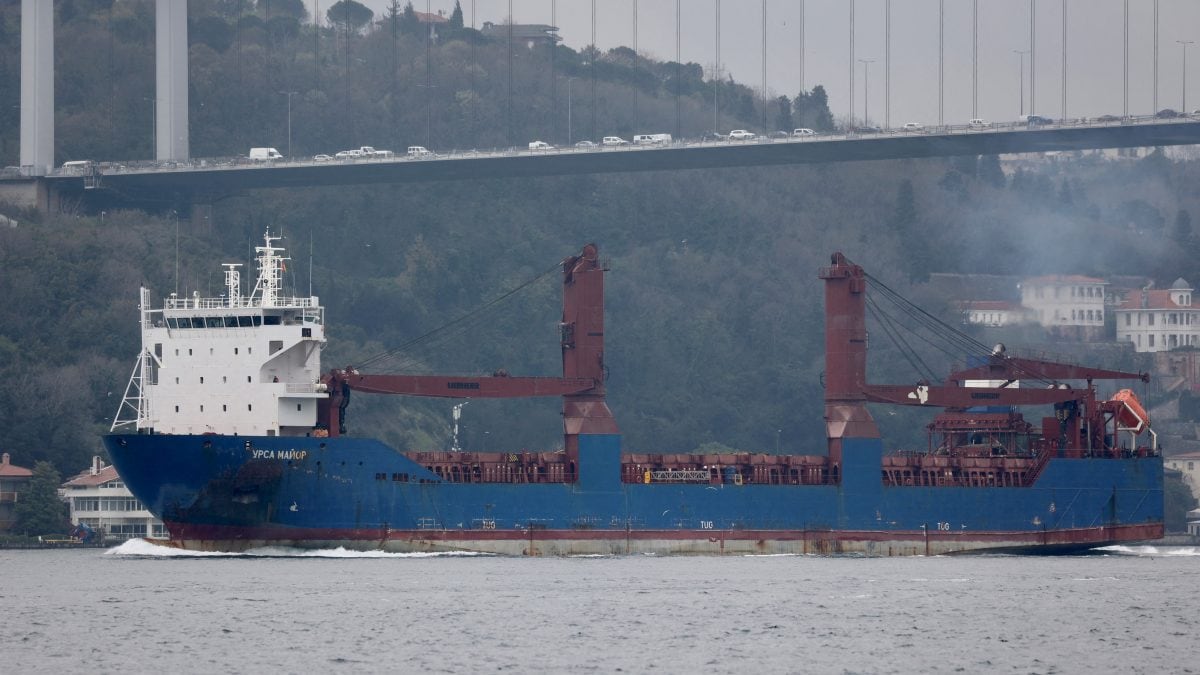 Russia’s Ursa Major cargo ship sinks in Mediterranean Sea; 14 of its crew rescued, 2 missing