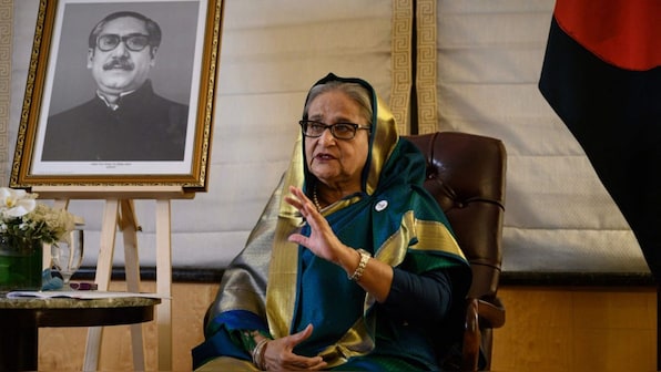 Bangladesh sends protest note to India over Hasina's speech as New Delhi criticises attack on her father's home