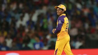 Simran Shaikh became the costliest buy at the 2025 Women's Premier League (WPL) auction after she was acquired for Rs 1.90 crore by Gujarat Giants. Image: BCCI 