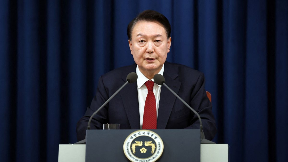 South Korean President Yoon Suk Yeol delivering a speech to declare martial law in Seoul. Source: AFP | South Korean Presidential Office. South Korean President Yoon Suk Yeol delivering a speech to declare martial law in Seoul. Source: AFP | South Korean Presidential Office.