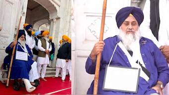 An ex-terrorist fires at SAD leader and former CM of Punjab Sukhbir Singh Badal outside Golden Temple in Amritsar on December 4, 2024. Source: X.
