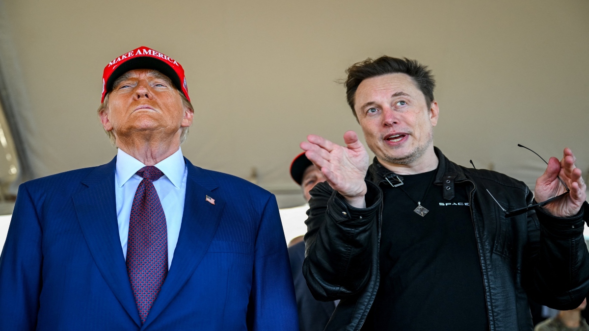 Elon Musk speaks with US President-elect Donald Trump as they watch the launch of the sixth test flight of the SpaceX Starship rocket in Brownsville, Texas, US, on November 19, 2024. Reuters File Elon Musk speaks with US President-elect Donald Trump as they watch the launch of the sixth test flight of the SpaceX Starship rocket in Brownsville, Texas, US, on November 19, 2024. Reuters File