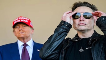 US President Donald Trump with Tesla CEO Elon Musk. Image: REUTERS 