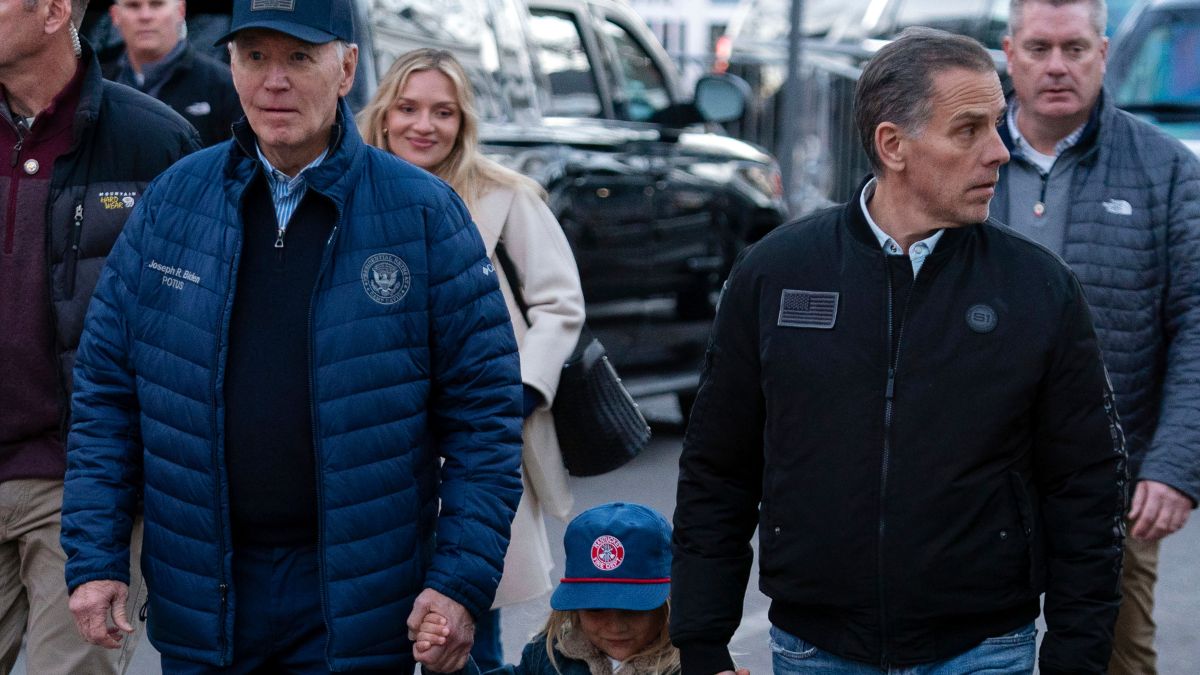 President Joe Biden with his son Hunter Biden and his grandson Beau walk in downtown Nantucket Mass, Friday, November 29, 2024. AP President Joe Biden with his son Hunter Biden and his grandson Beau walk in downtown Nantucket Mass, Friday, November 29, 2024. AP