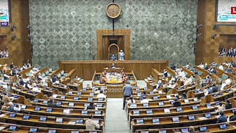 Speaker Om Birla conducts proceedings in the Lok Sabha during the Winter session of Parliament, in New Delhi, December 17, 2024. PTI