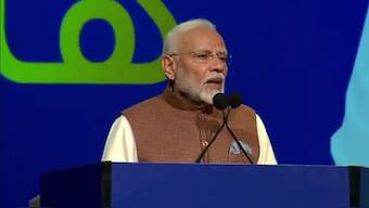 PM Modi addresses 'Hala Modi' event in Kuwait. ANI