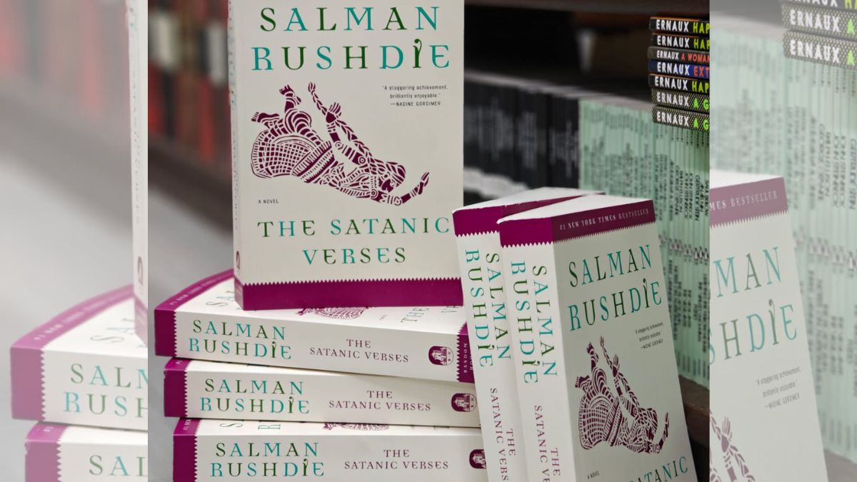 The Satanic Verses is available at a major bookstore in Delhi. X/@sorcerical The Satanic Verses is available at a major bookstore in Delhi. X/@sorcerical