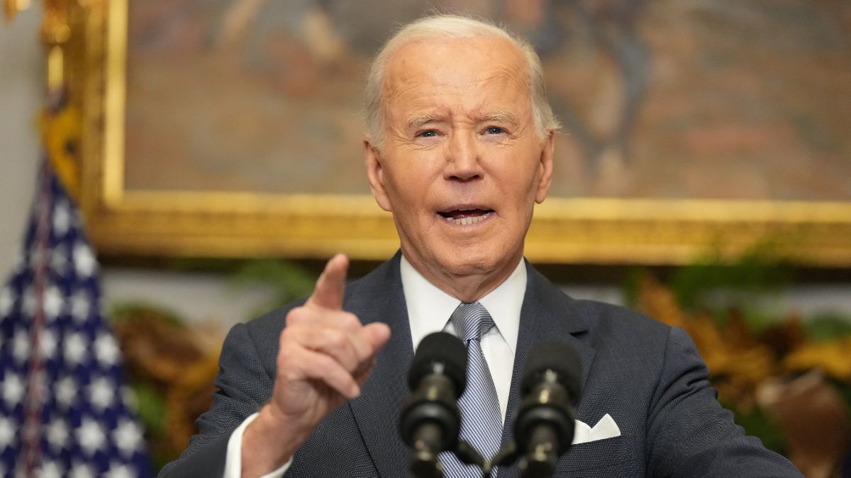 US President Joe Biden speaks at the White House, in Washington, December 8, 2024. Reuters File
US President Joe Biden speaks at the White House, in Washington, December 8, 2024. Reuters File