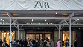 People wait for Zara to open its doors for its Black Friday sale on November 29, 2024 in New York City. AFP