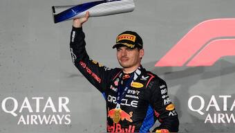 Red Bull driver Max Verstappen won the Formula 1 Qatar Grand Prix on Sunday. AP 
