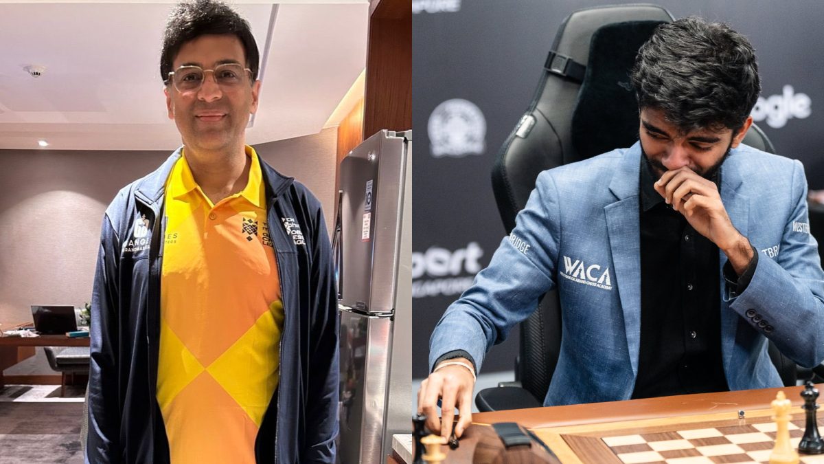 Viswanathan Anand analyses D Gukesh' World Chess Championship win exclusively on Firstpost. Image: Viswanathan Anand on X/FIDE
Viswanathan Anand analyses D Gukesh' World Chess Championship win exclusively on Firstpost. Image: Viswanathan Anand on X/FIDE