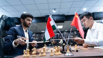 D Gukesh vs Ding Liren, World Chess Championship Game 7 Highlights: Match ends in draw, scores tied at 3.5-3.5