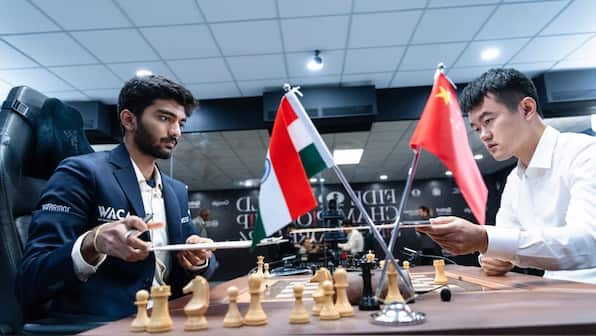 D Gukesh vs Ding Liren, World Chess Championship Game 7 Highlights: Match ends in draw, scores tied at 3.5-3.5
