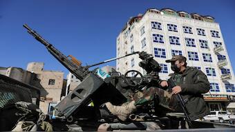 A Houthi fighter mans a machine gun mounted on a truck during a parade for people who attended Houthi military training as part of a mobilisation campaign, in Sanaa, Yemen December 18, 2024. Reuters File